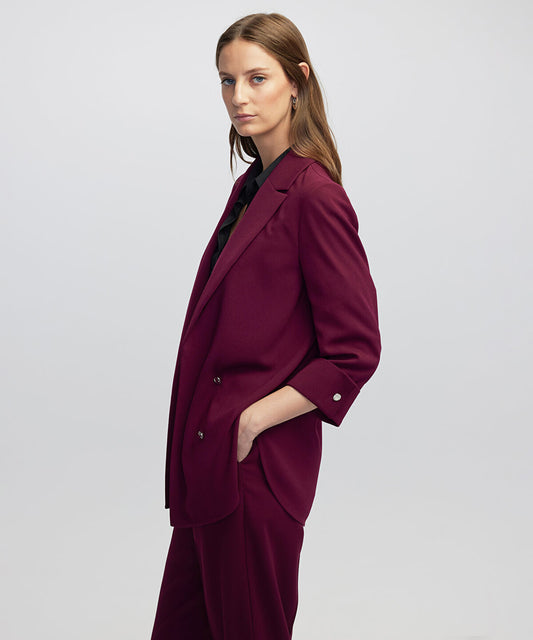 Unlined Jacket with Buttons
