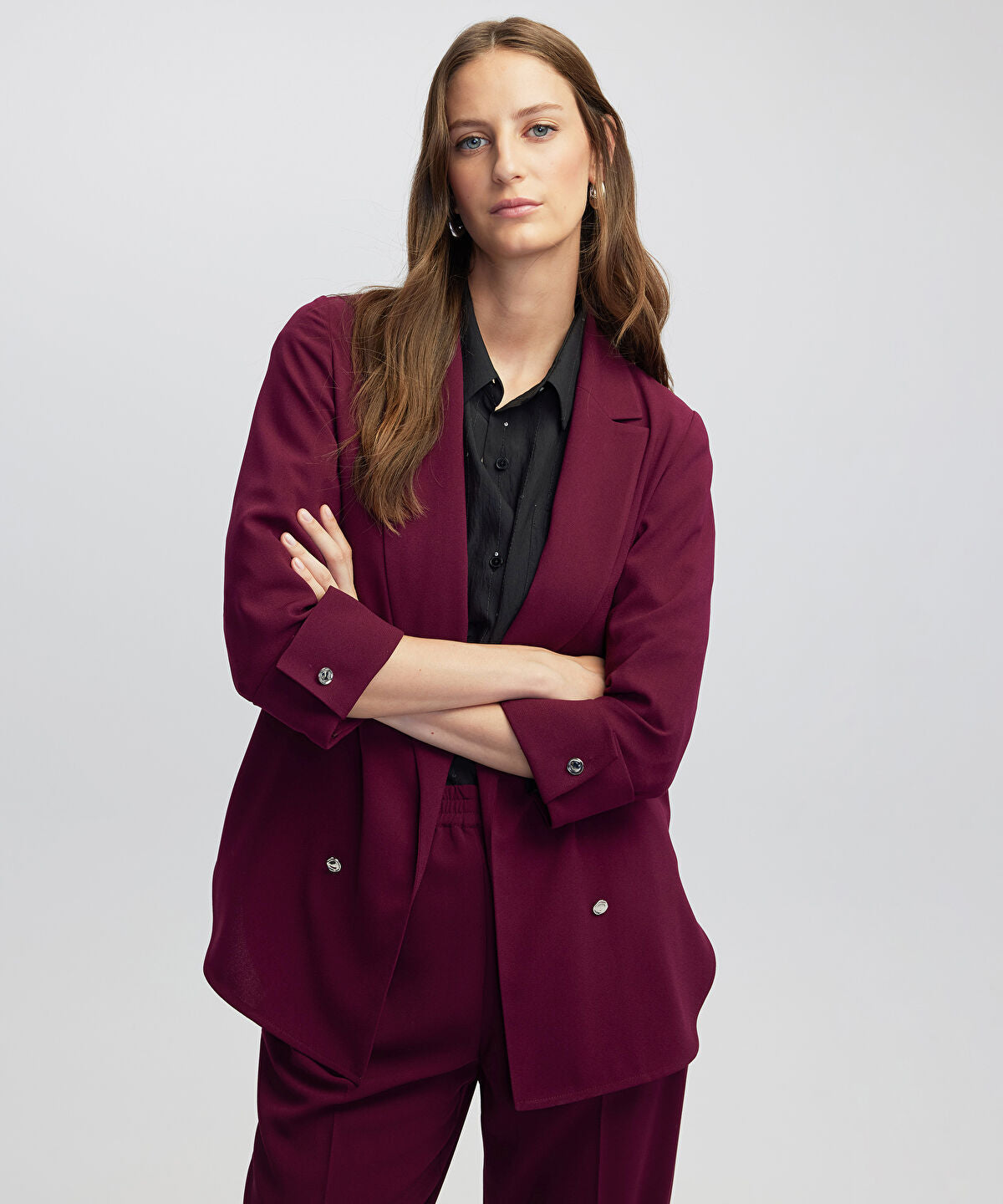 Zoomed Unlined Jacket with Buttons
