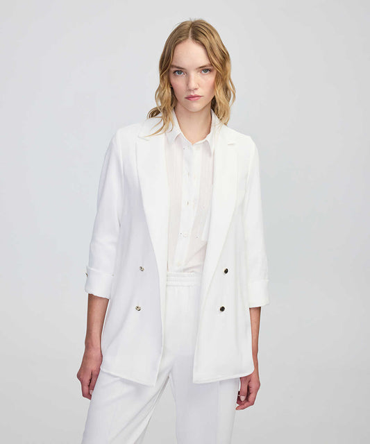 Unlined Jacket with Buttons