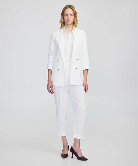 Unlined Jacket with Buttons