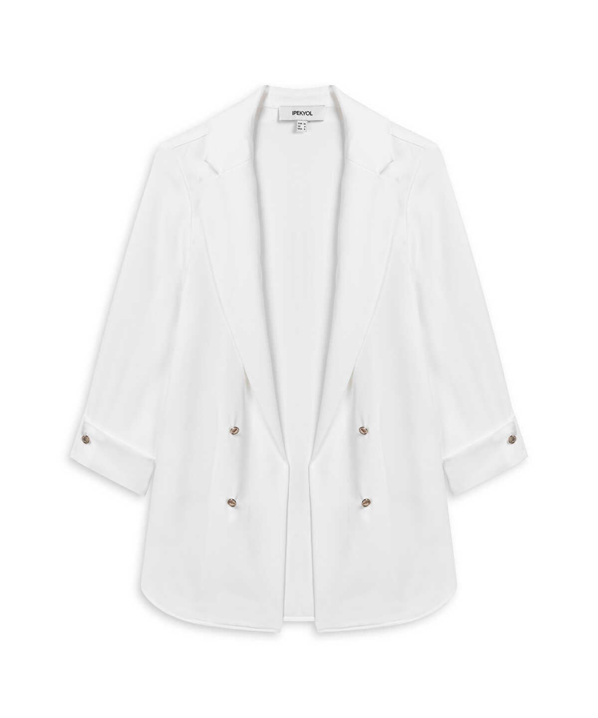 Unlined Jacket with Buttons