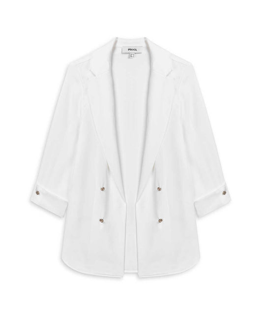 Unlined Jacket with Buttons