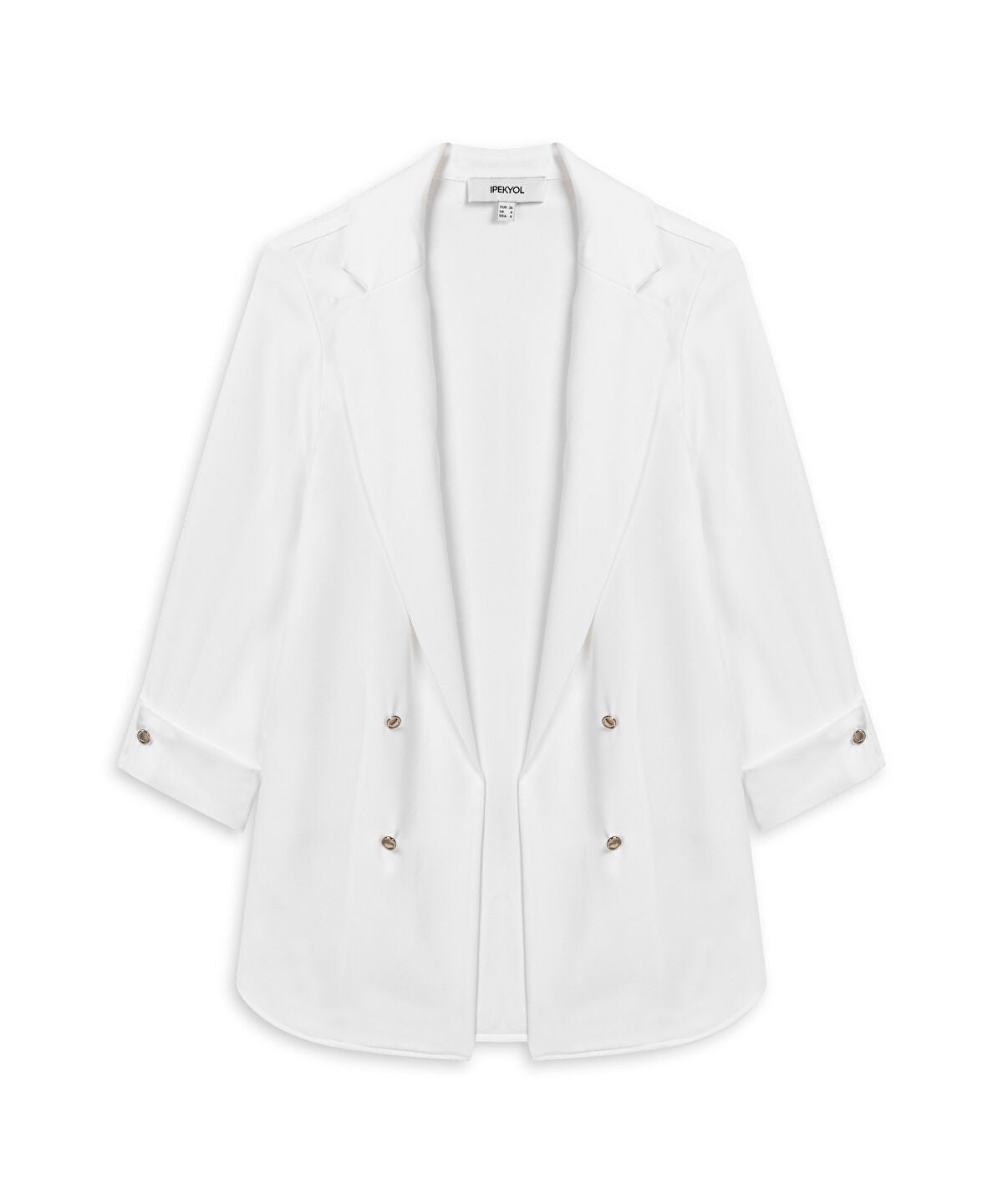 Unlined Jacket with Buttons