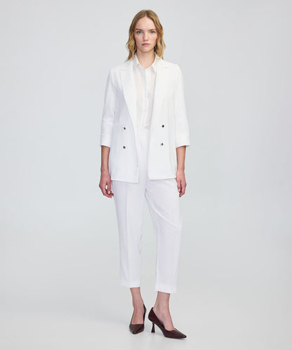 Unlined Jacket with Buttons