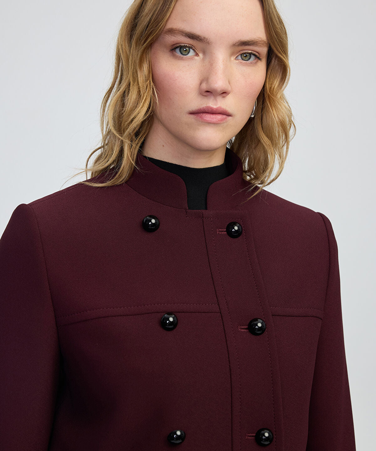 Zoomed Contrast Button Jacket