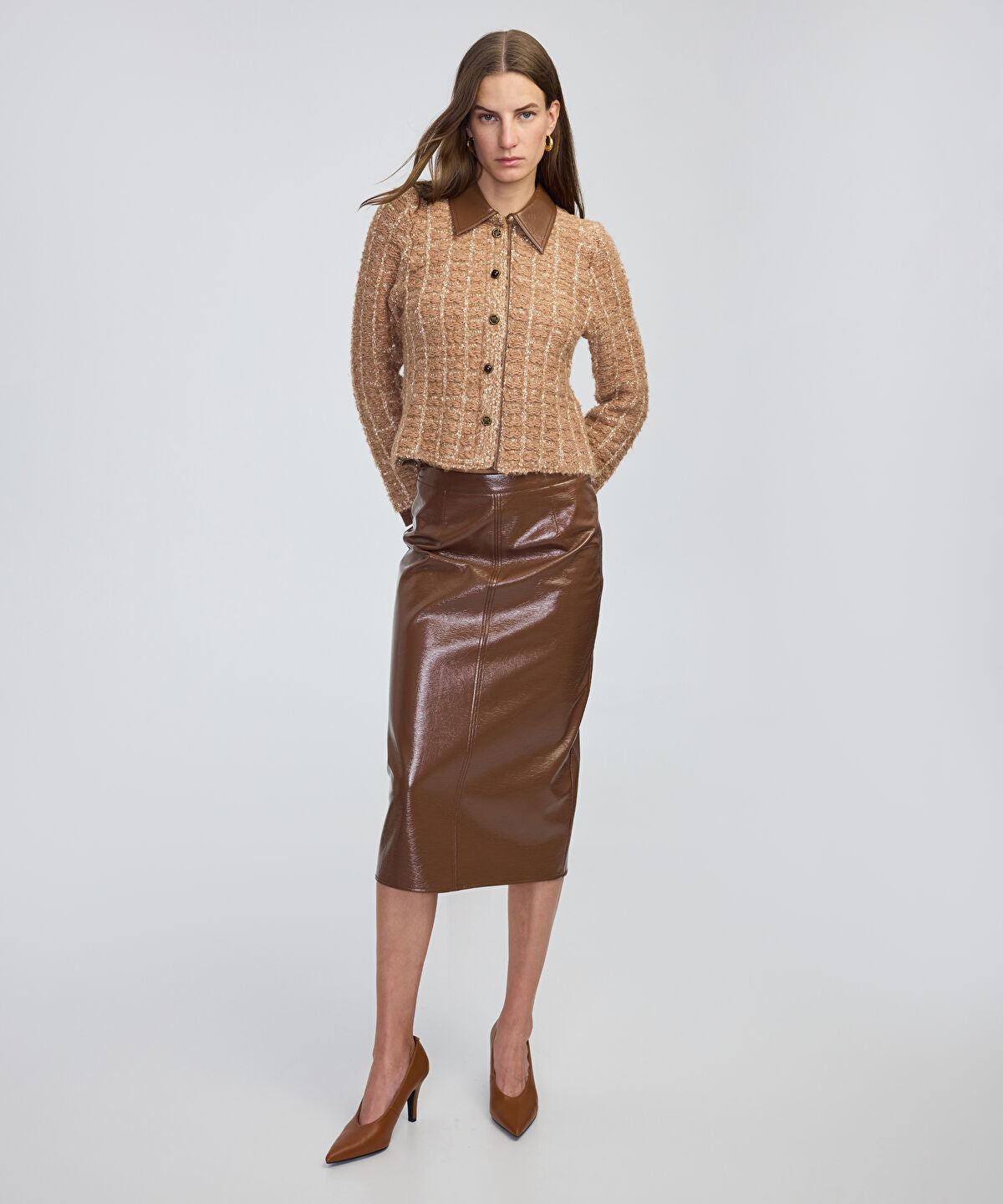 Zoomed Mixed Media Jacket