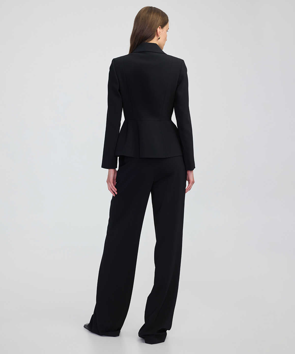 Zoomed Pleated Peplum Jacket