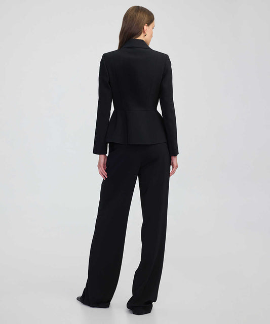Pleated Peplum Jacket