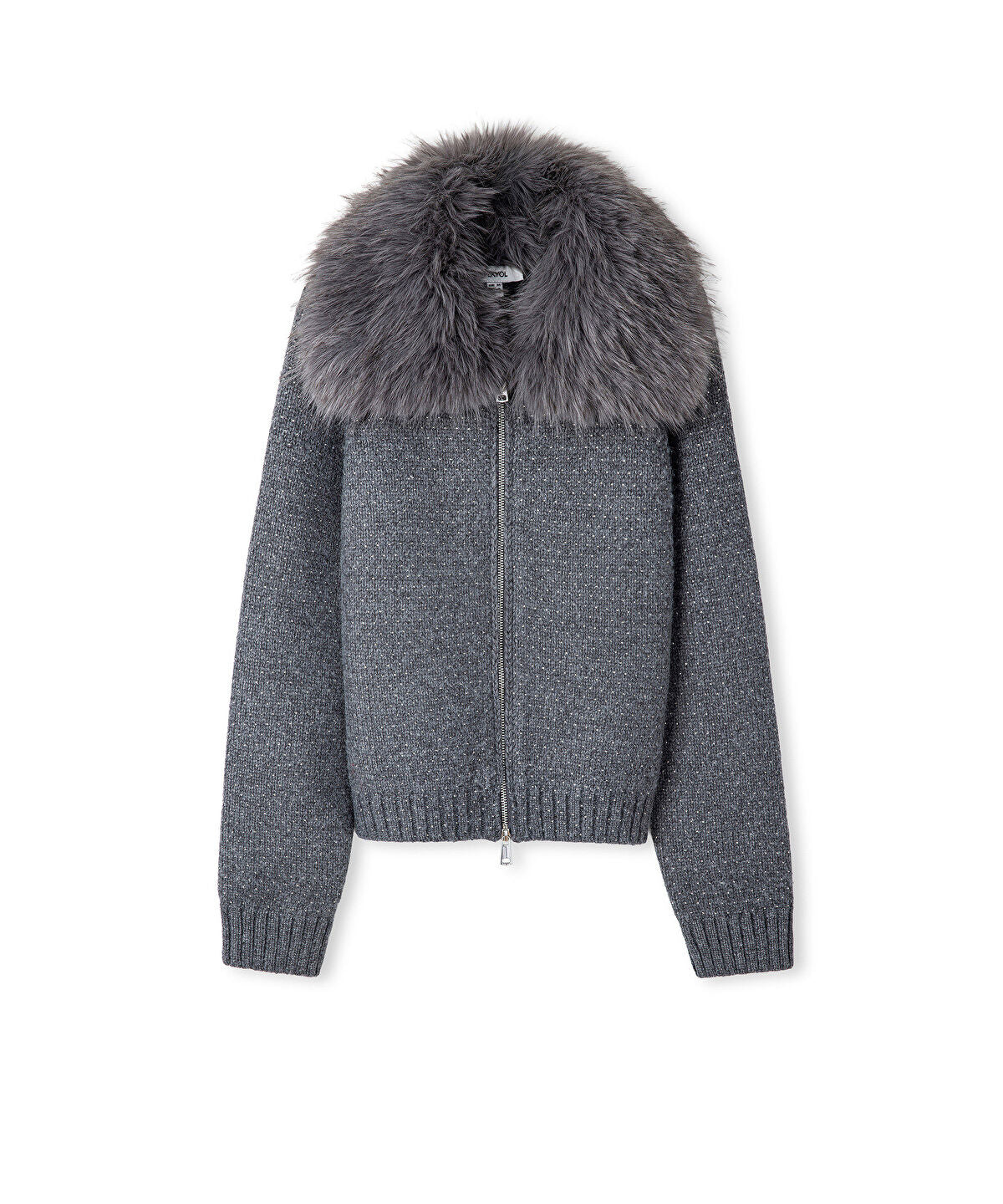 Zoomed Removable Faux Fur Collar Jacket