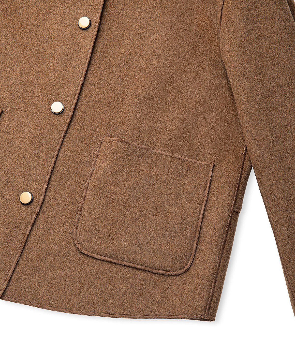 Zoomed Wool Blend Jacket