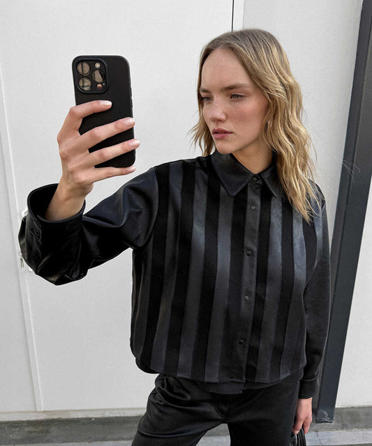 Mixed Media Layered Jacket