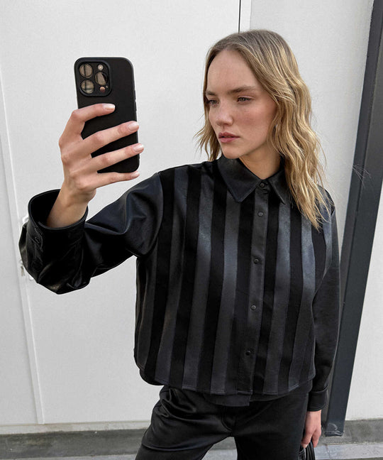 Mixed Media Layered Jacket