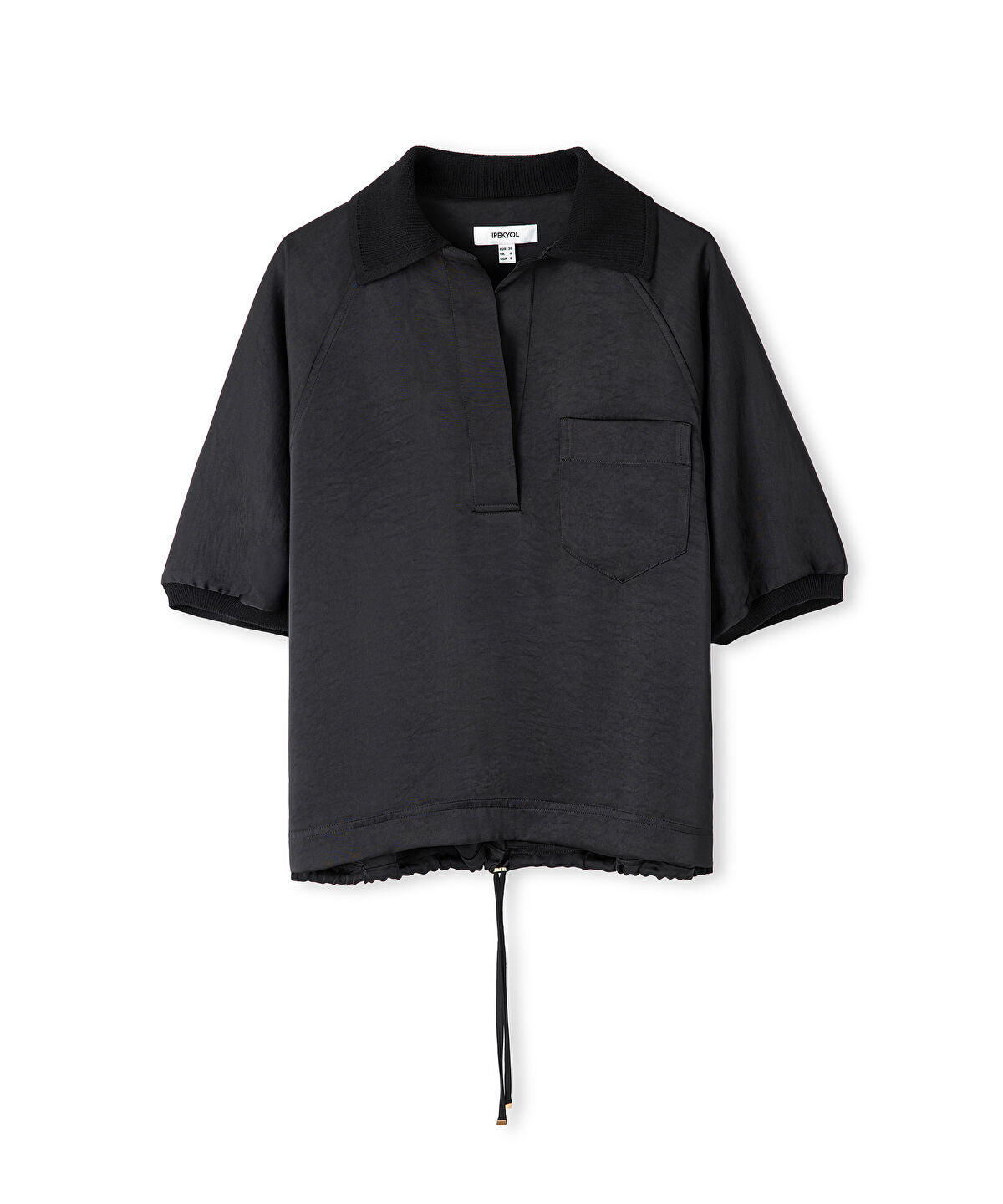 Zoomed Mixed Media Blouse