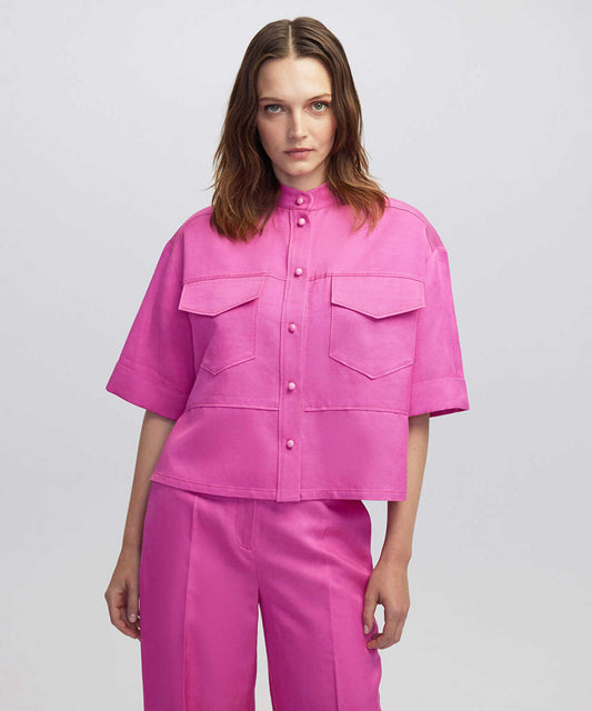 Mandarin Collar Blouse