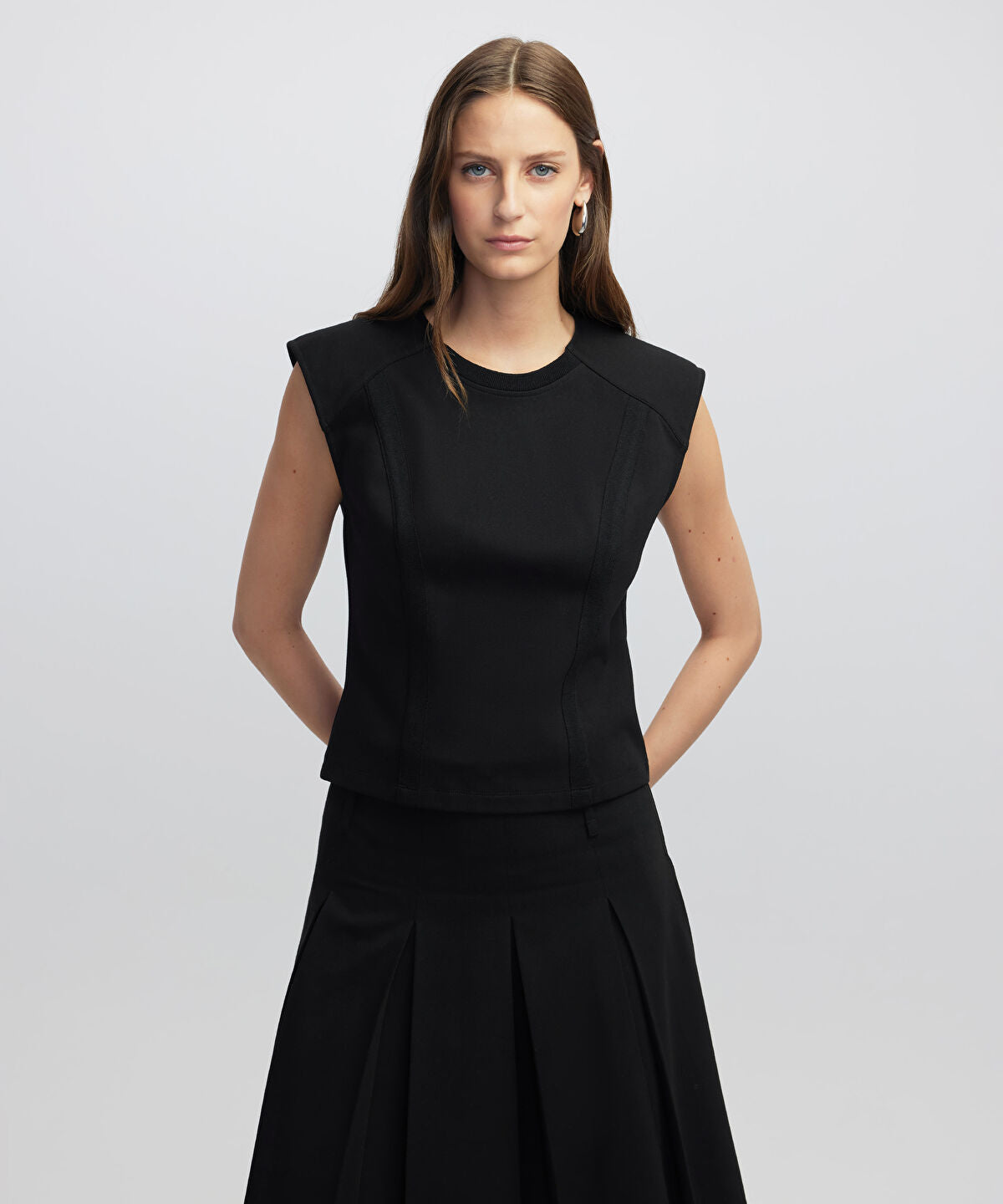 Zoomed Blouse with Shoulder Pads