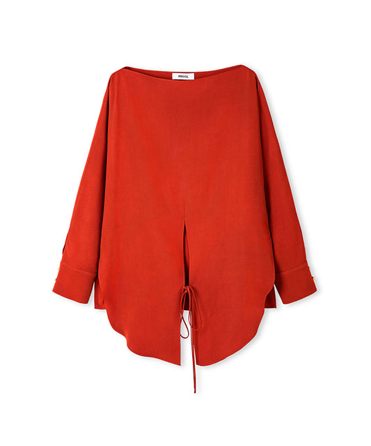 Basic Blouse with Tied Detail