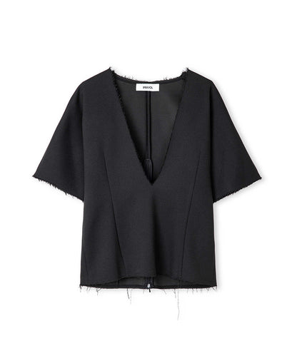Color-Block Layered Blouse