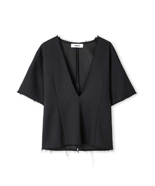 Color-Block Layered Blouse