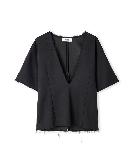 Color-Block Layered Blouse