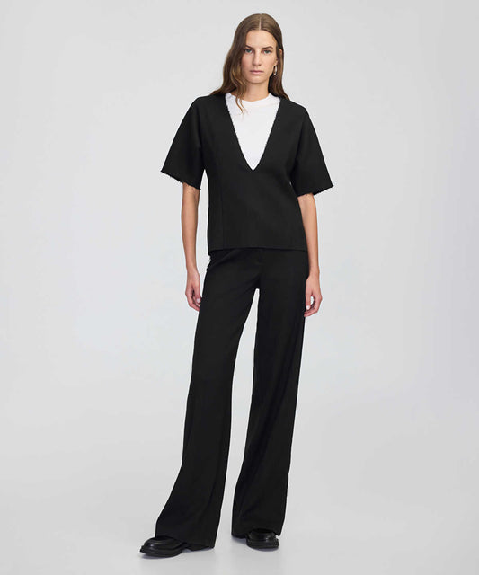 Color-Block Layered Blouse