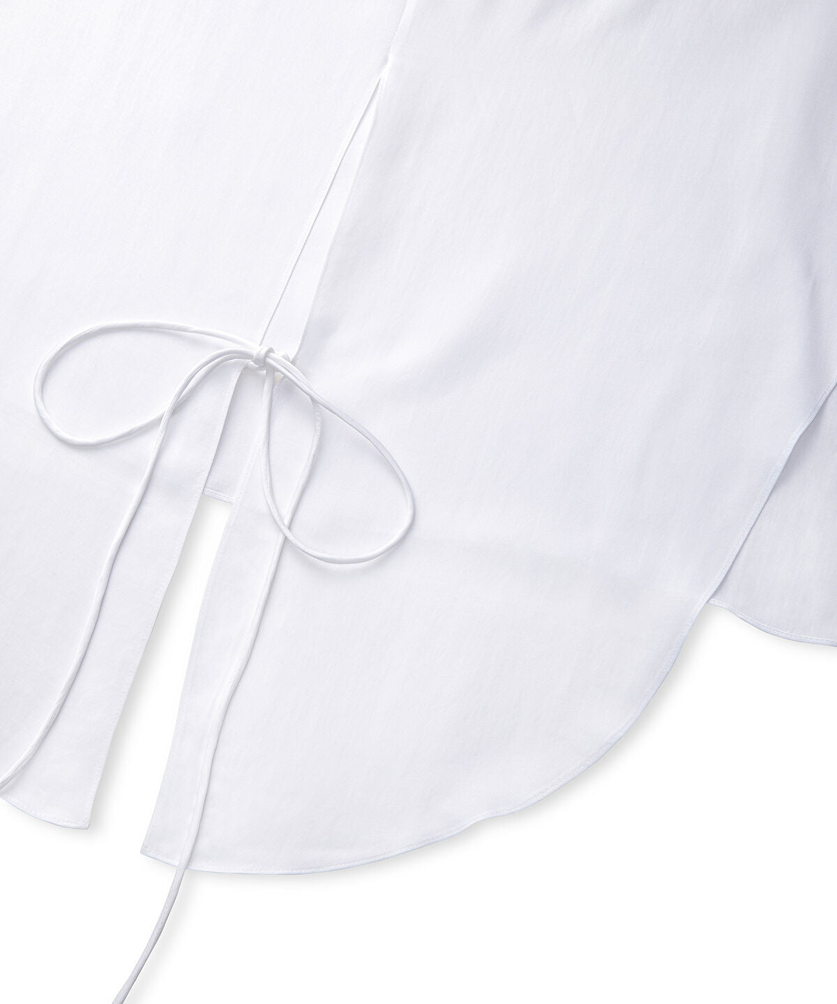 Satin-Effect Wrap Blouse