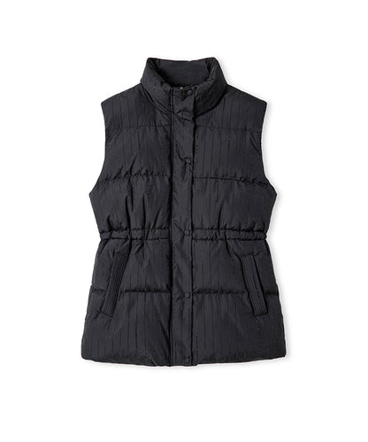 Rhinestone Embellished Puffer Vest