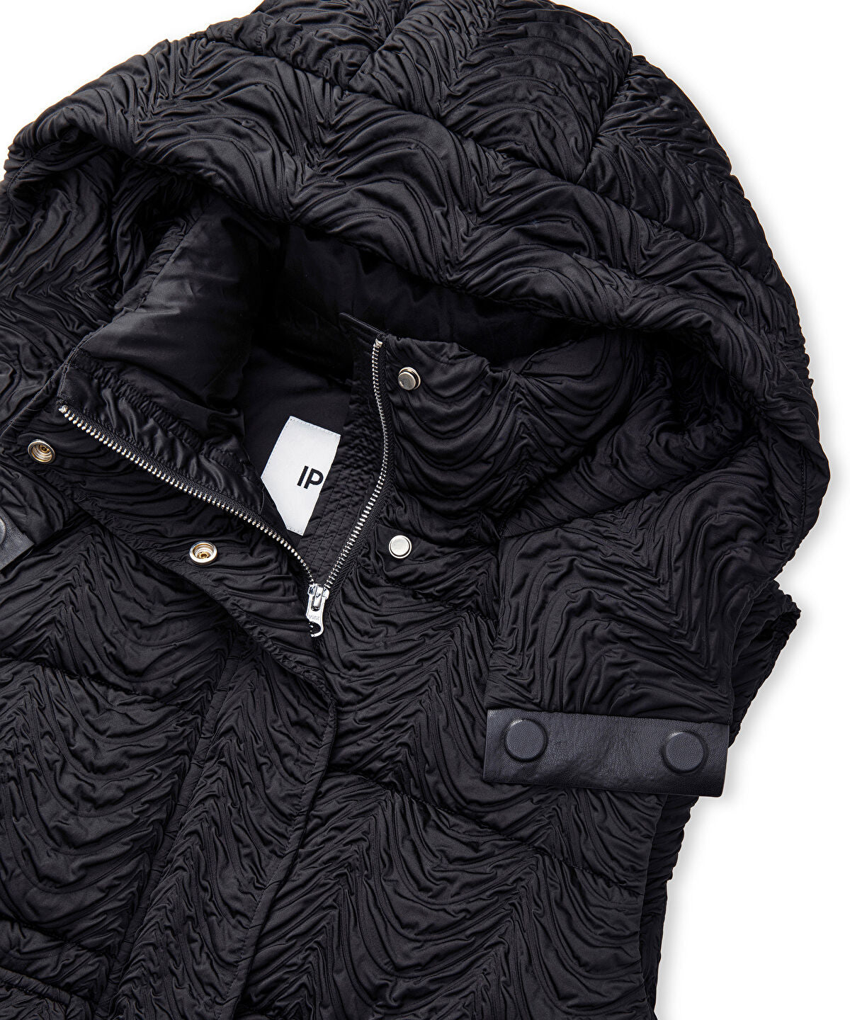 Zoomed Textured Removable Hooded Vest