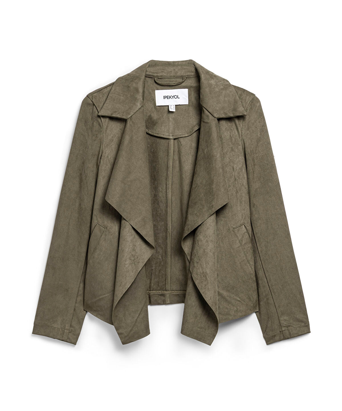 Zoomed Suede-Effect Coat