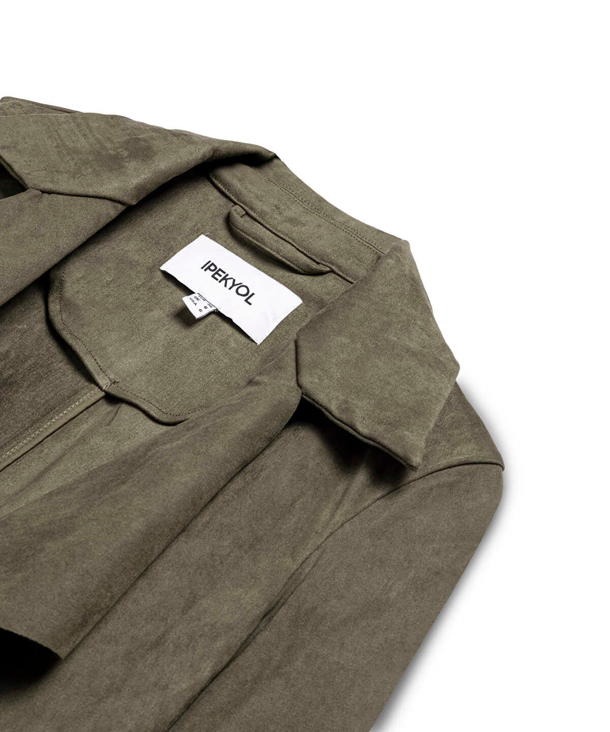 Suede-Effect Coat
