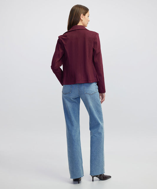 Suede-Effect Coat
