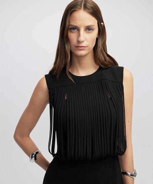 Draped Strip Jumpsuit