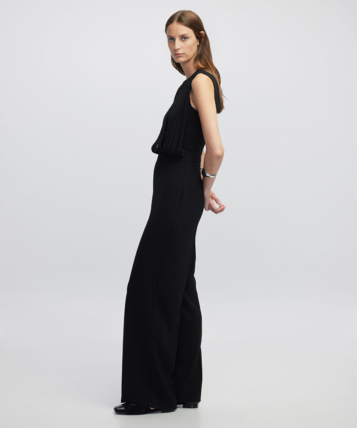 Draped Strip Jumpsuit