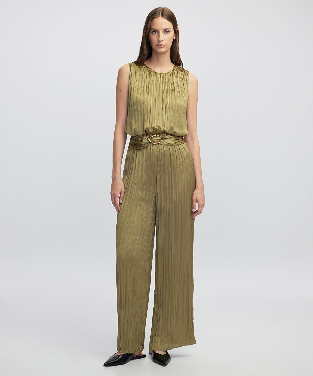 Pleated Jumpsuit