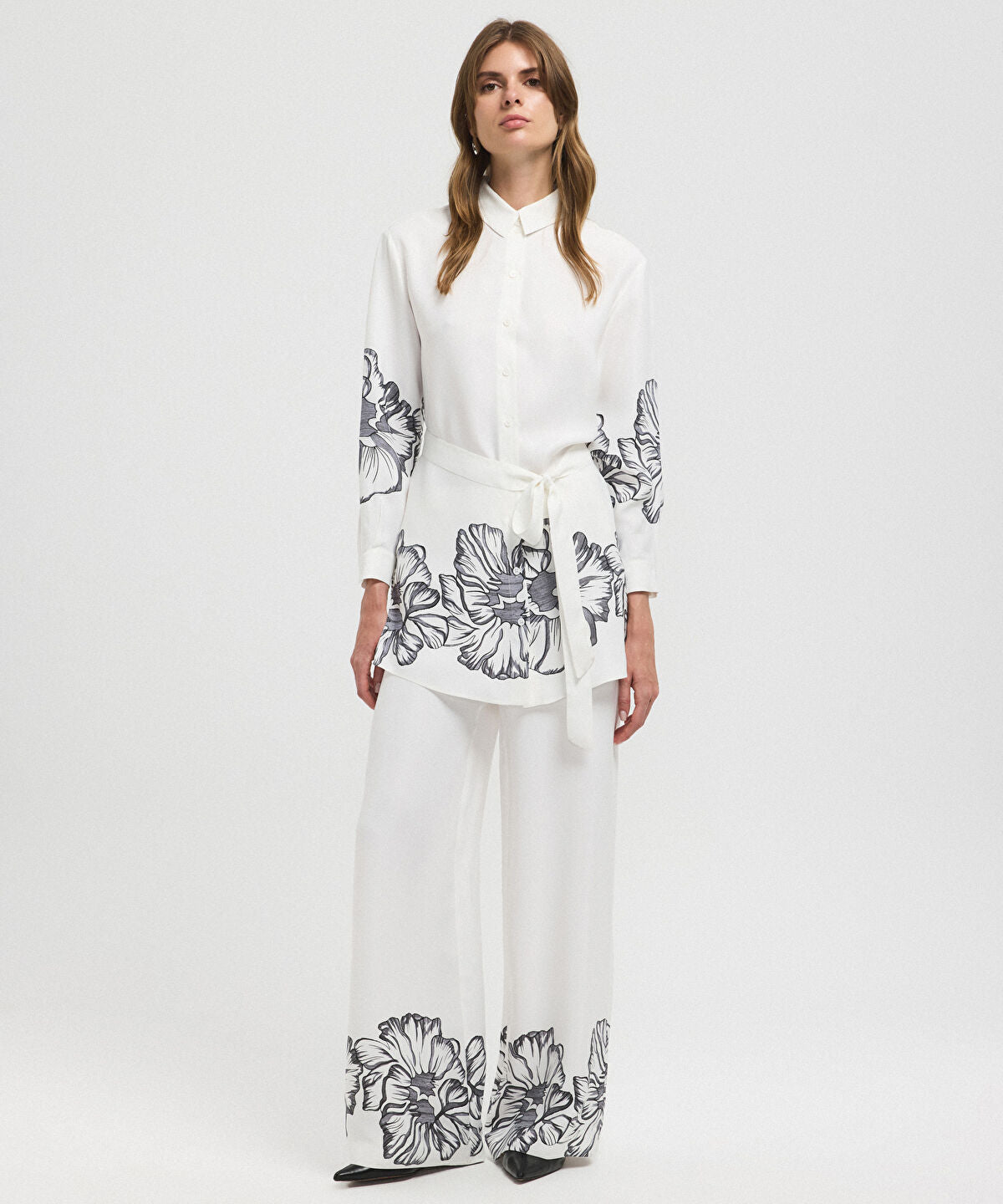 Zoomed Flower Print Tunic