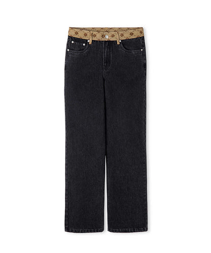 Monogram Jacquard Jeans