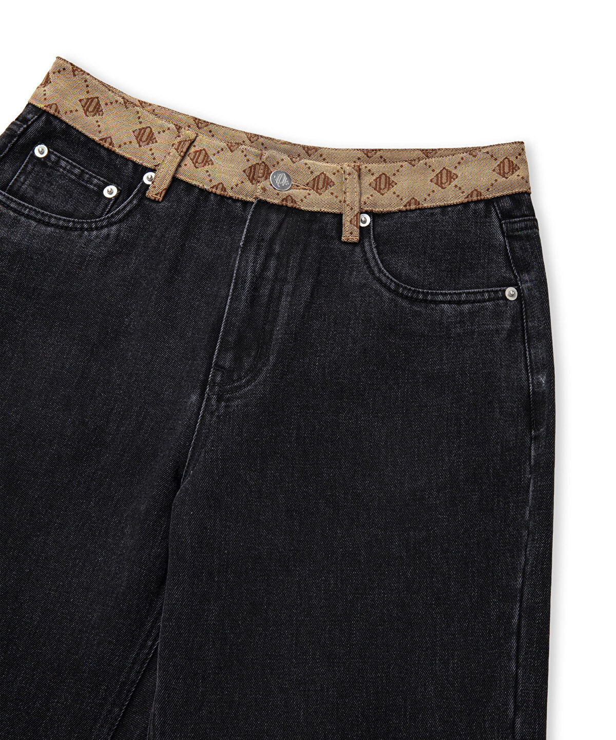 Zoomed Monogram Jacquard Jeans