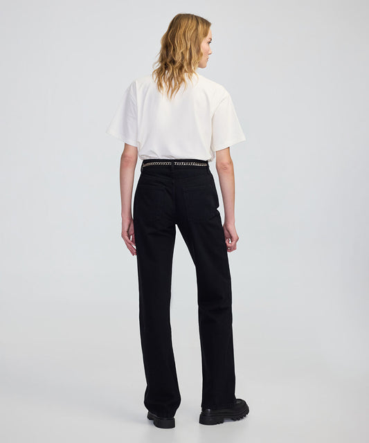 Belted Wide-Leg Jeans