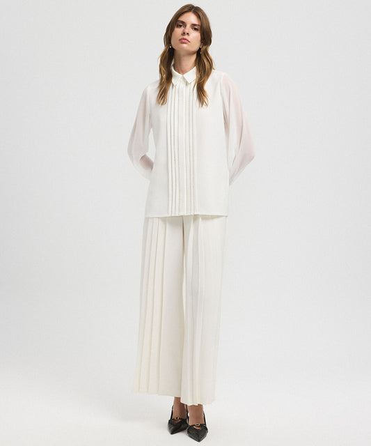 Shirt with Embellished Placket 