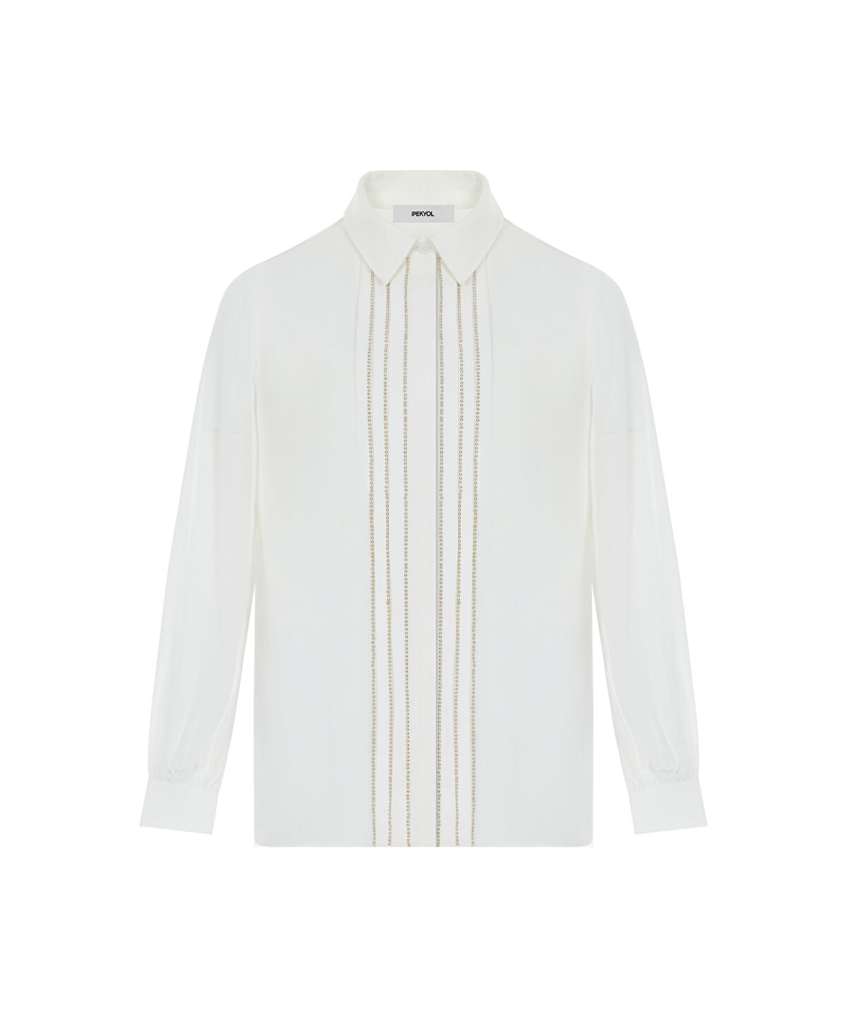Zoomed Shirt with Embellished Placket 