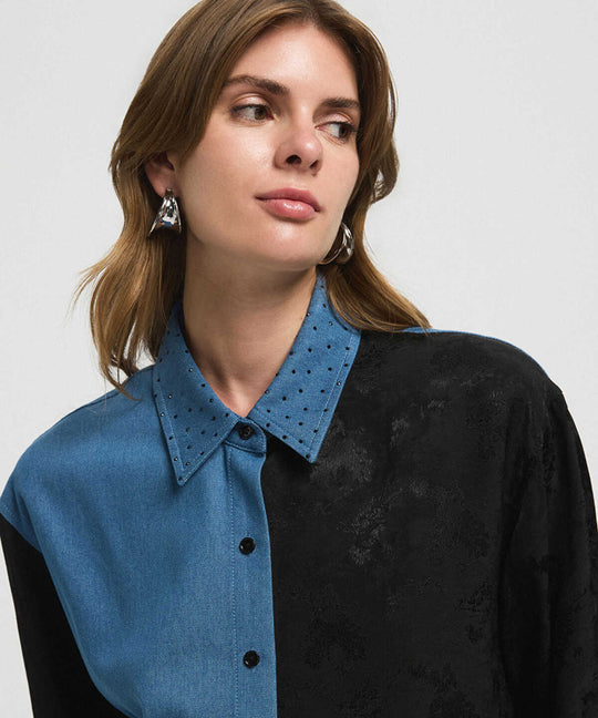 Mixed Rhinestone Shirt 