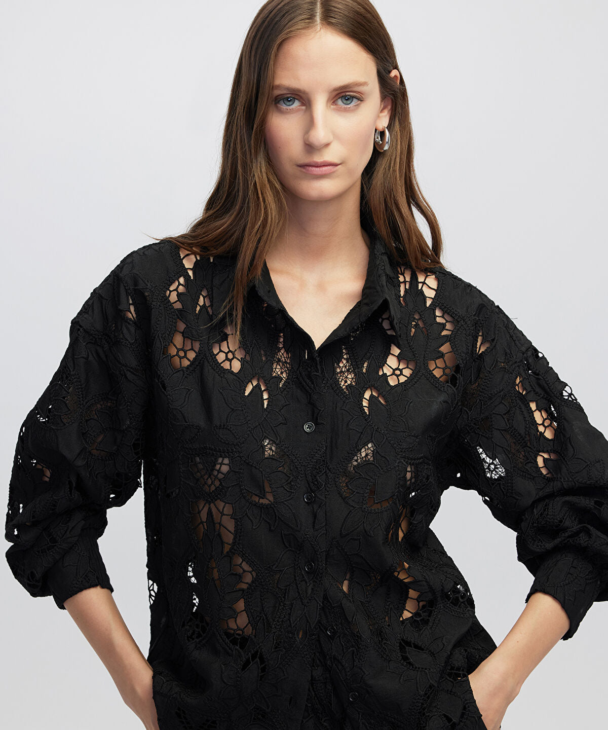 Zoomed Broderie Anglaise Shirt
