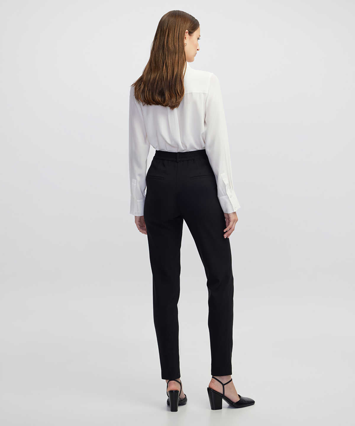 Zoomed Silk shirt with pintucks