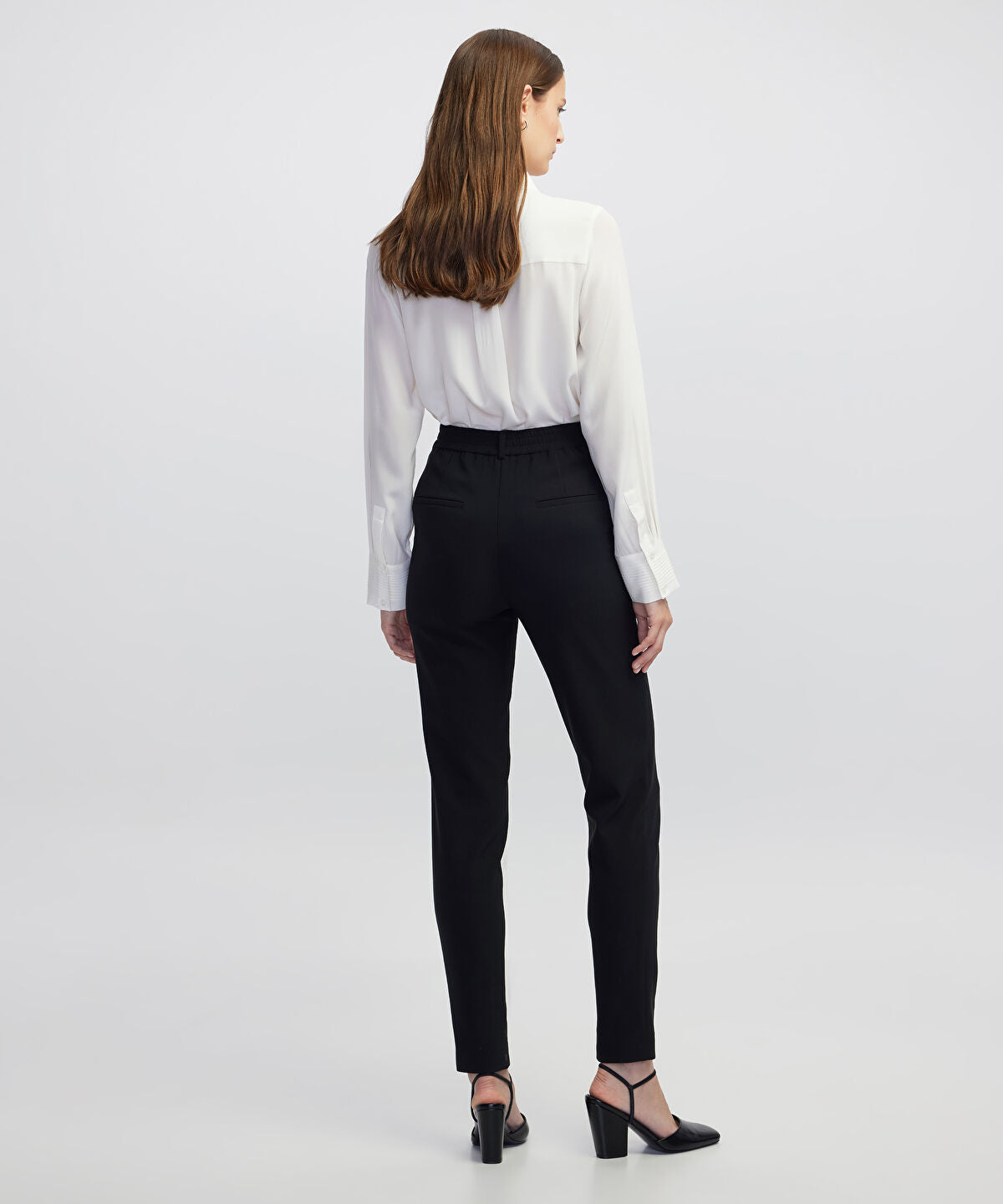 Zoomed Silk shirt with pintucks