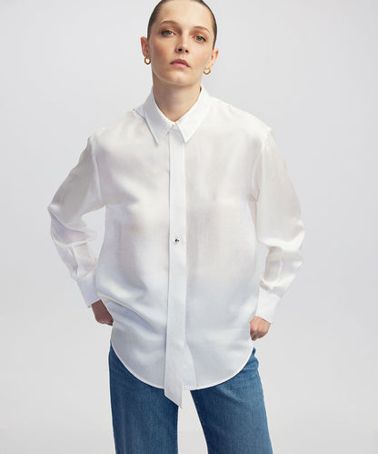 Shirt with Metal Buttons