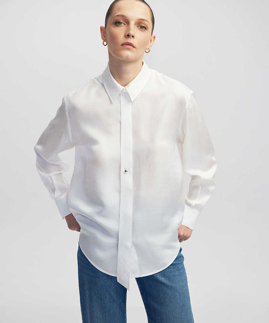 Shirt with Metal Buttons