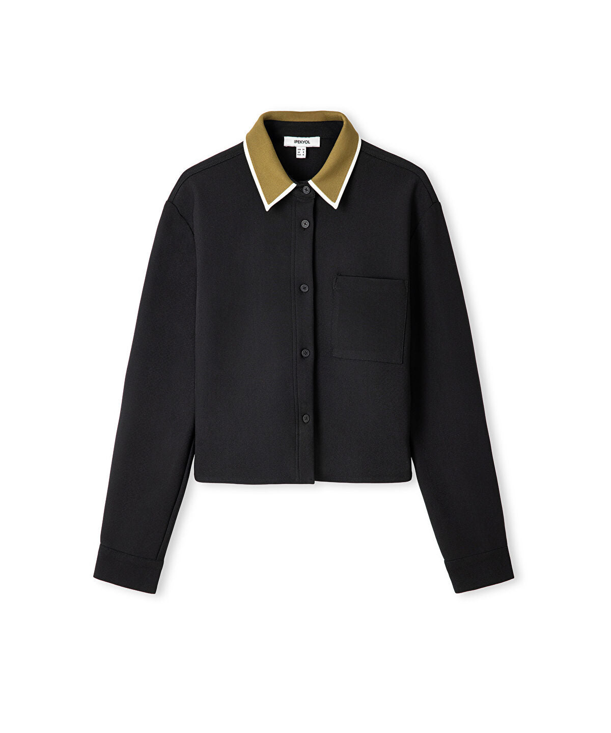Contrast Collar Shirt
