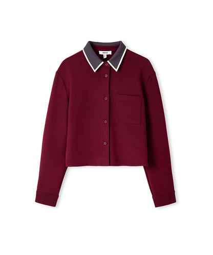 Contrast Collar Shirt