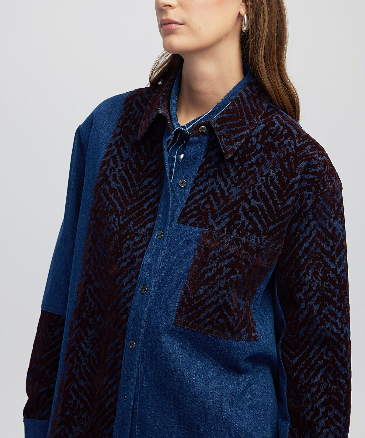 Zoomed Mixed Media Shirt