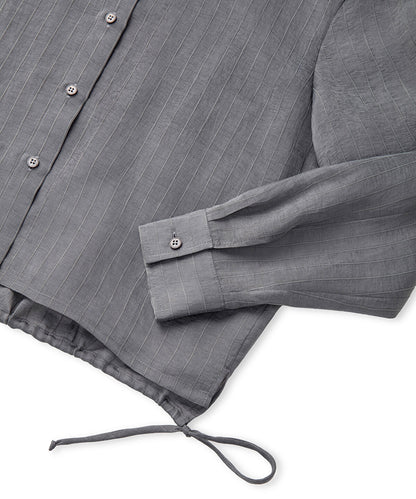 Adjustable Back Hem Shirt