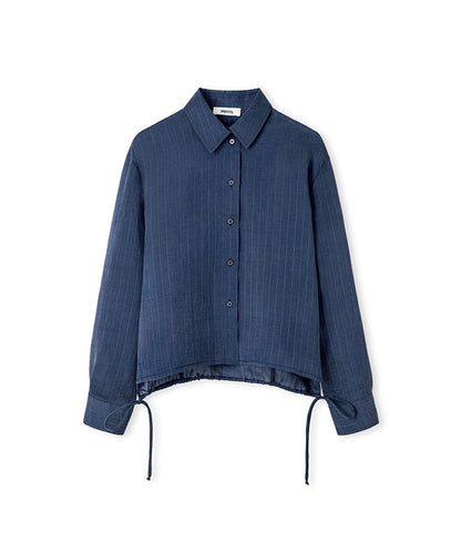 Adjustable Back Hem Shirt